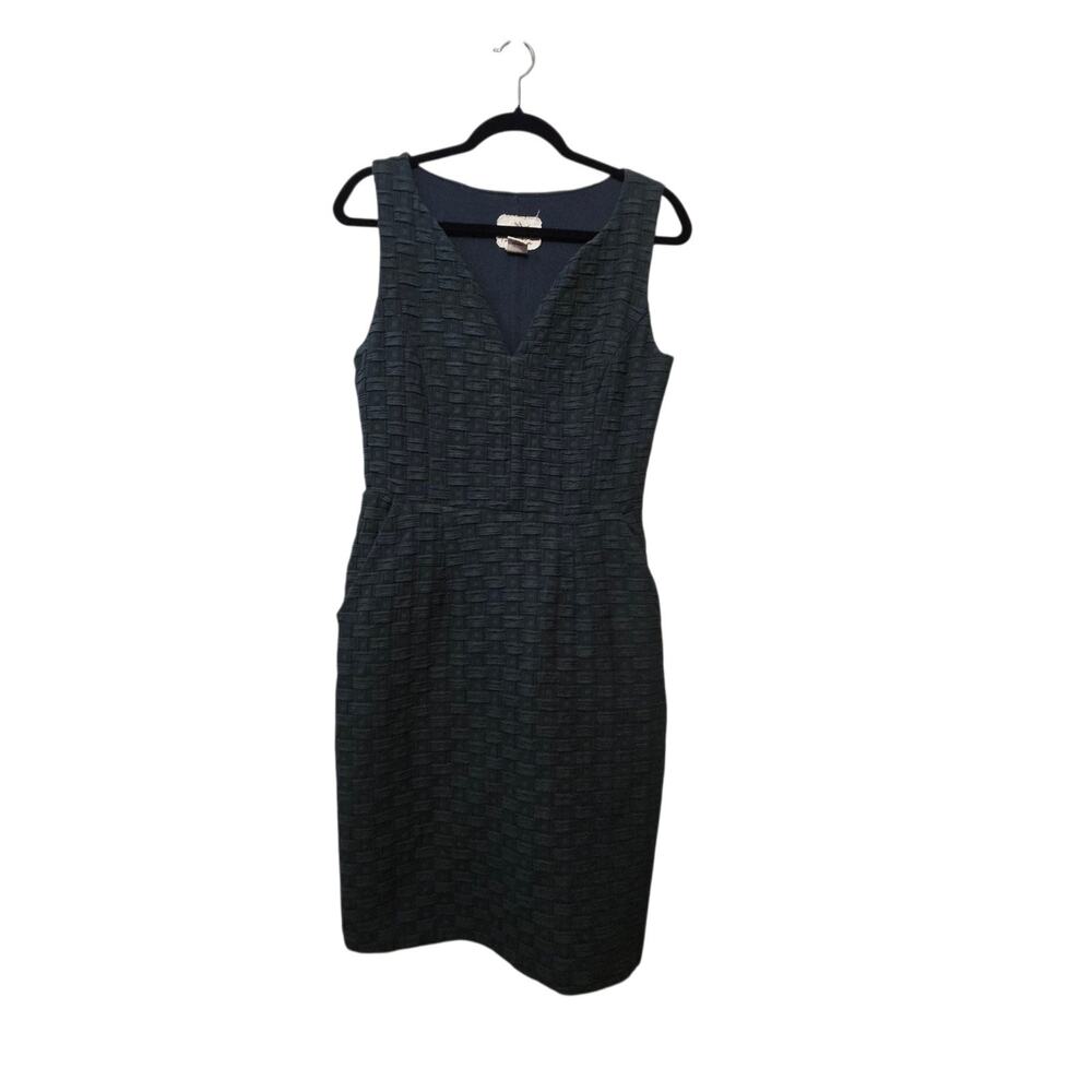 Anthropologie Tabitha Sleeveless Basket Weave Dress Womens Sz 6 Bodycon Stretch